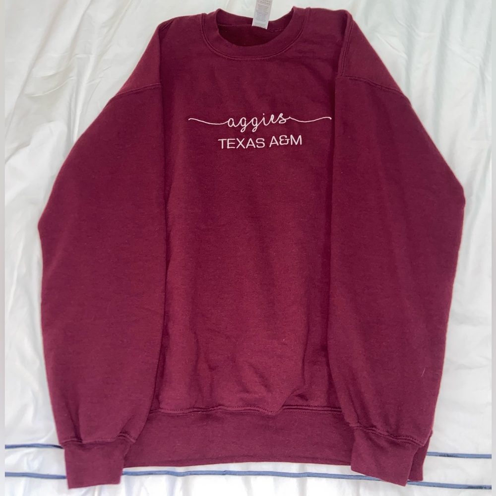 Custom Maroon ‘Aggies Texas A&M’ Sweatshirt